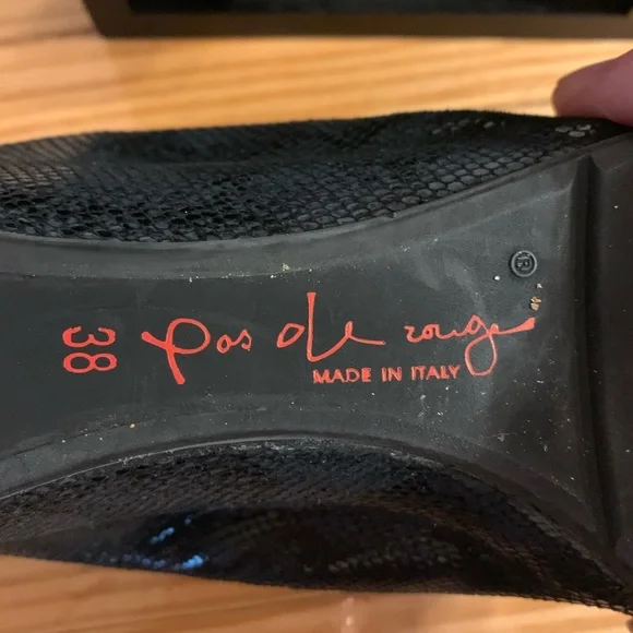 Pos Ole Rouge size 38 wedged heel - Picture 4 of 6